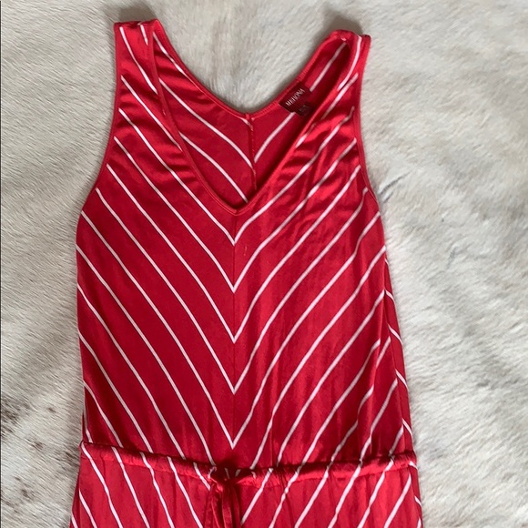 MERONA Coral/white sundress medium women’s - Picture 2 of 2